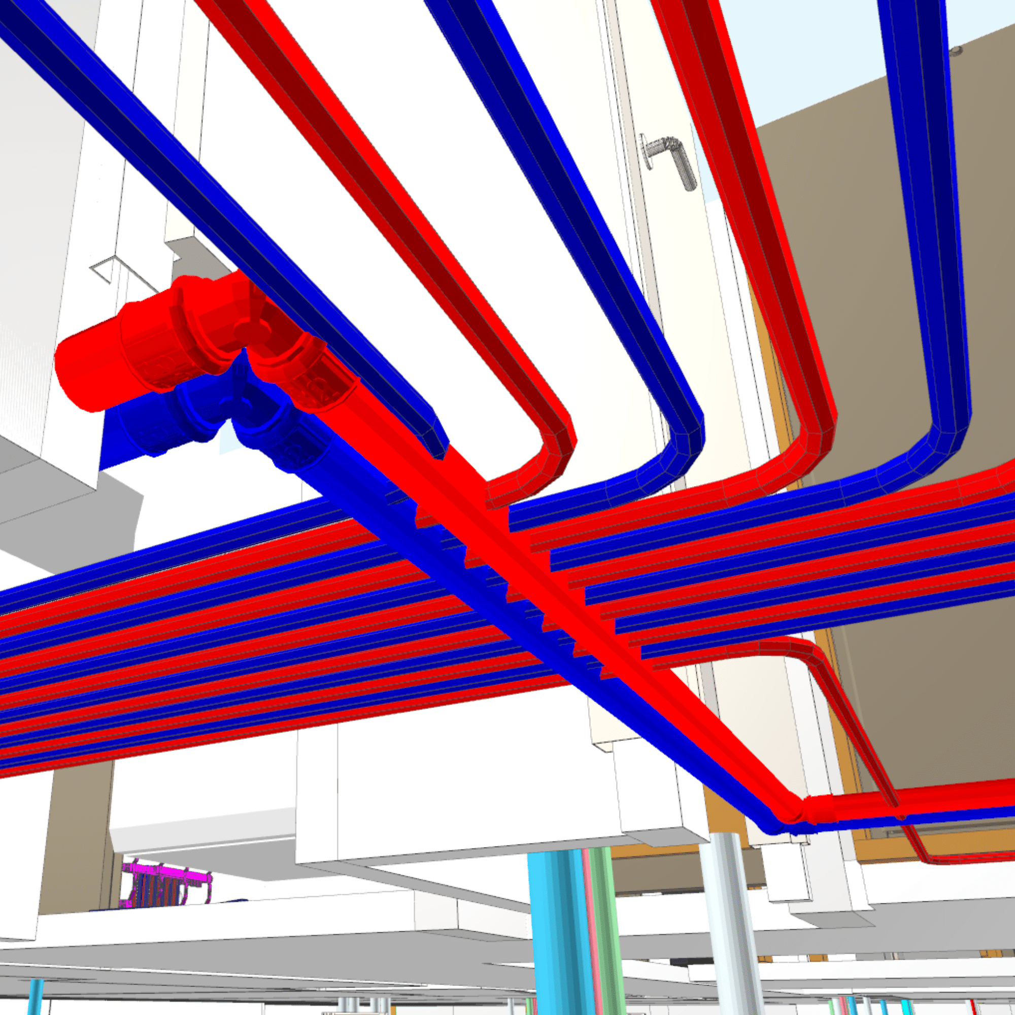 Technical model information in BIM model for underfloor heating Technical model information in BIM model for underfloor heating