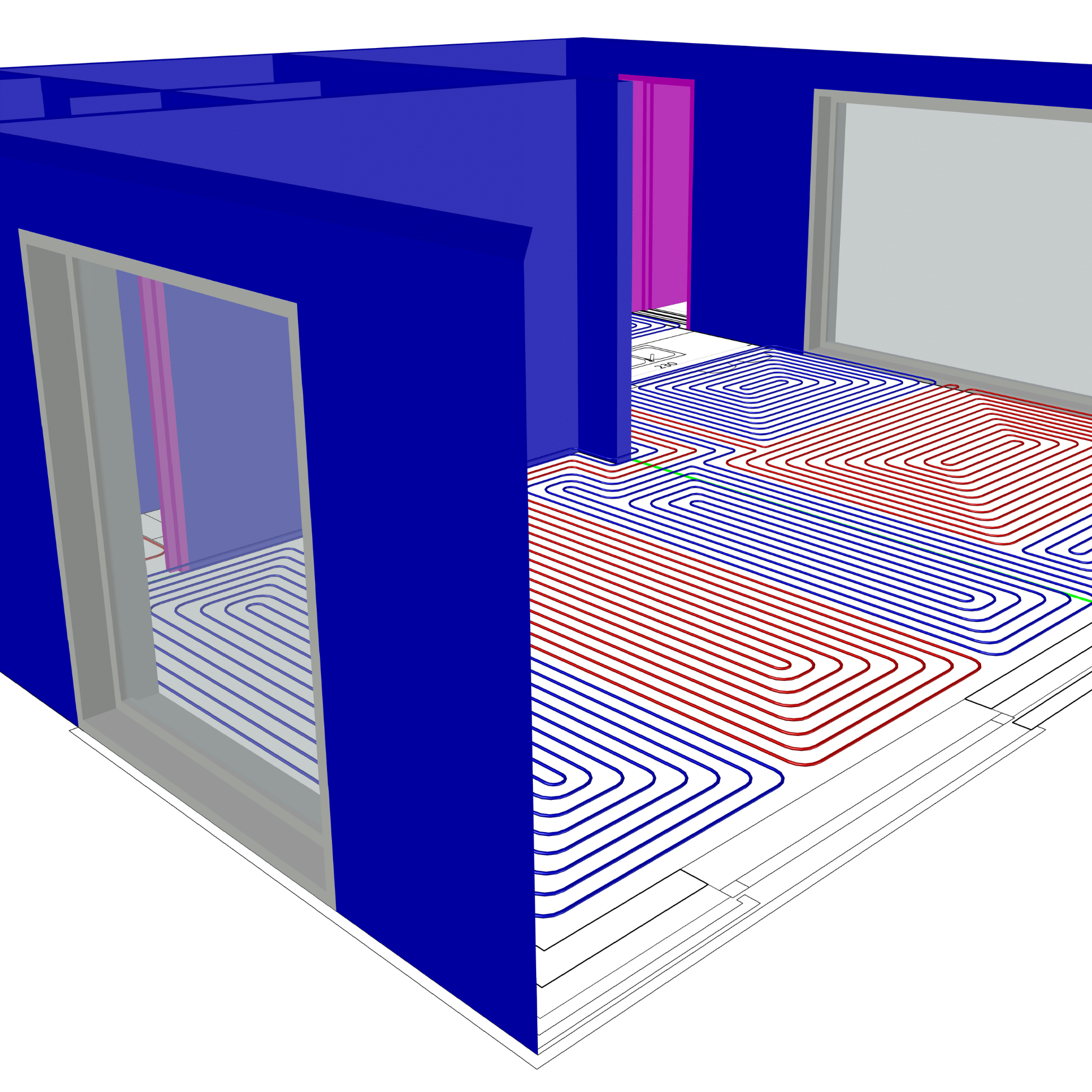 Heat loss calculation results per room Heat loss calculation results per room